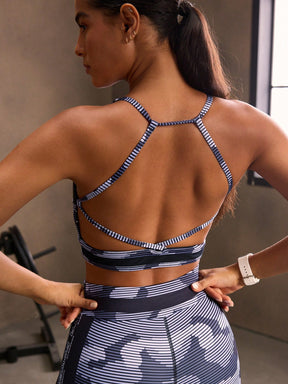 Top Frente Alta Média Sustentação Com Alças Strappy