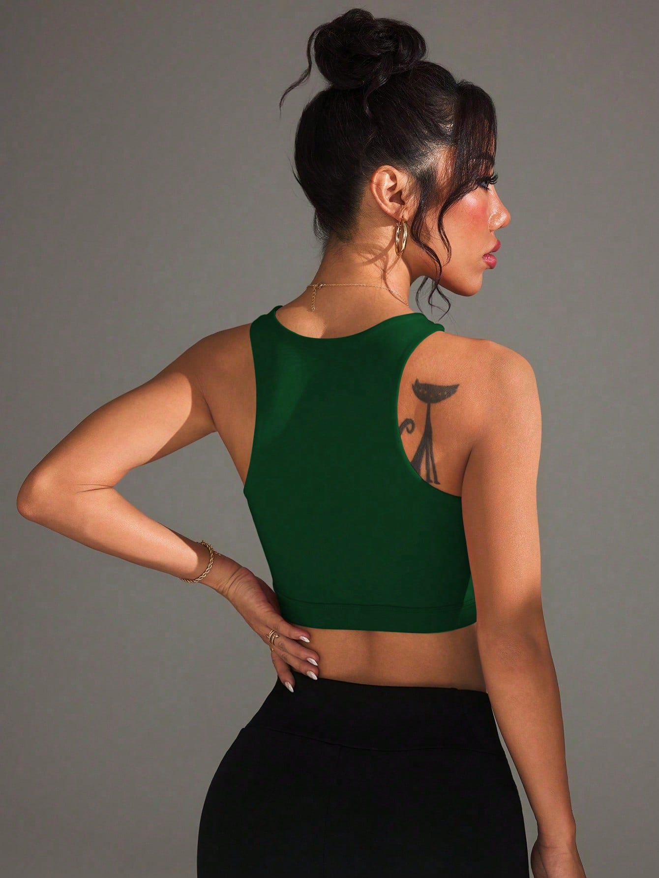 Top Frente Cruzada Média Sustentação Com Tela Frontal