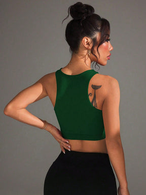 Top Frente Cruzada Média Sustentação Com Tela Frontal