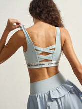 Top Alças Largas Média Sustentação Estilo Crossback