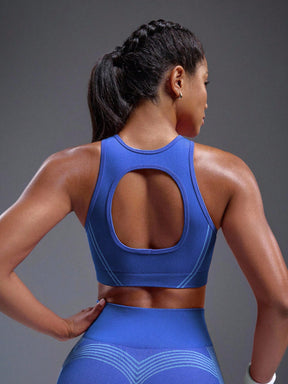 Top Fitness Recortes Frontais Com Abertura Circular