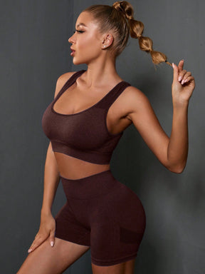 Conjunto Top Suporte Médio E Short Cintura Alta