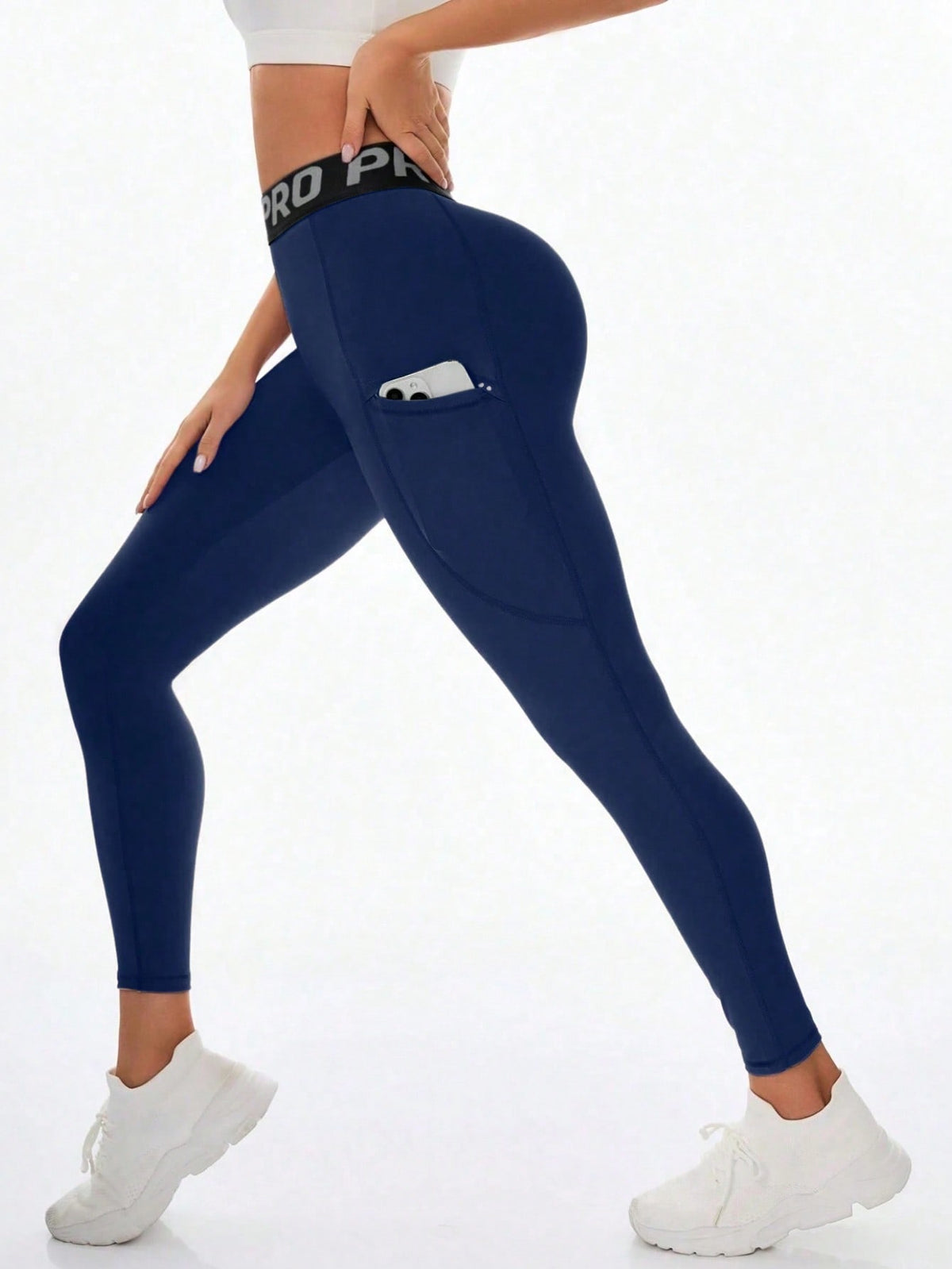Legging Fitness Cintura Alta Com Bolso Frontal