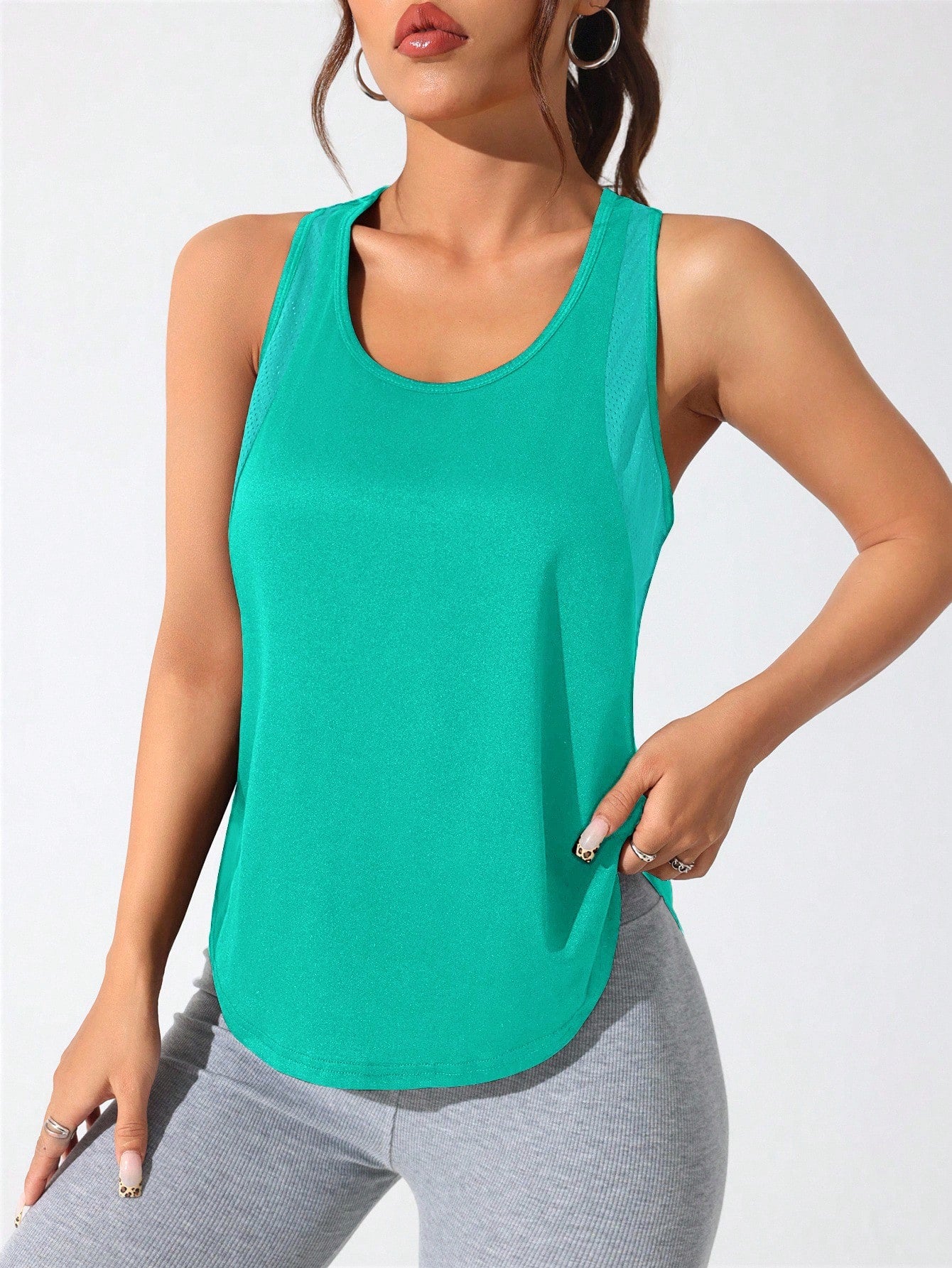 Regata Fitness Respirável Com Design Nadador