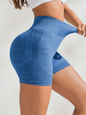 Short Cintura Alta Push Up Texturizado Estilo Fitness