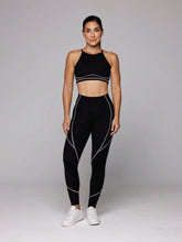 Conjunto Top Costas Nadador E Legging Cintura Alta