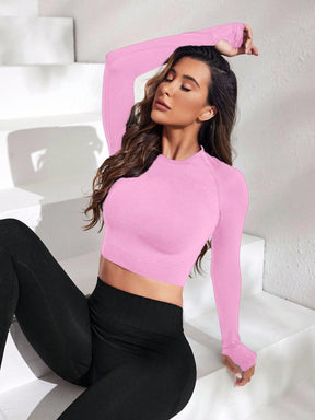 Cropped Manga Longa Seamless Fit Performance