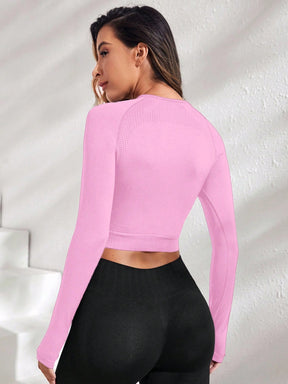 Cropped Manga Longa Seamless Fit Performance