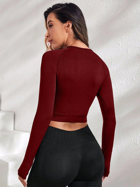 Cropped Manga Longa Seamless Fit Performance