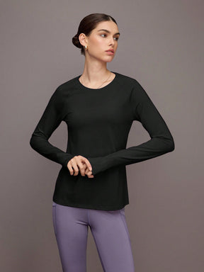 Camisa Manga Longa Solta Com Thumb Hole