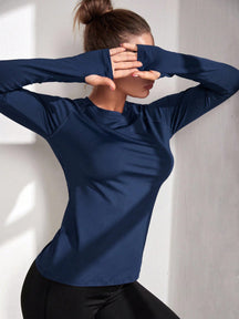 Camisa Manga Longa Solta Com Thumb Hole