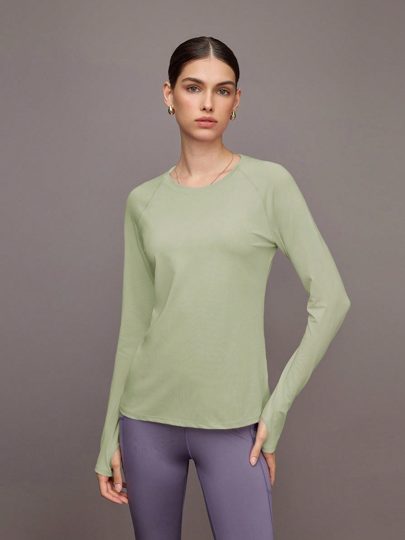 Camisa Manga Longa Solta Com Thumb Hole