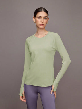 Camisa Manga Longa Solta Com Thumb Hole