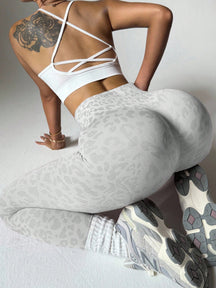 Legging Sem Costura Animal Print Modeladora Fitness