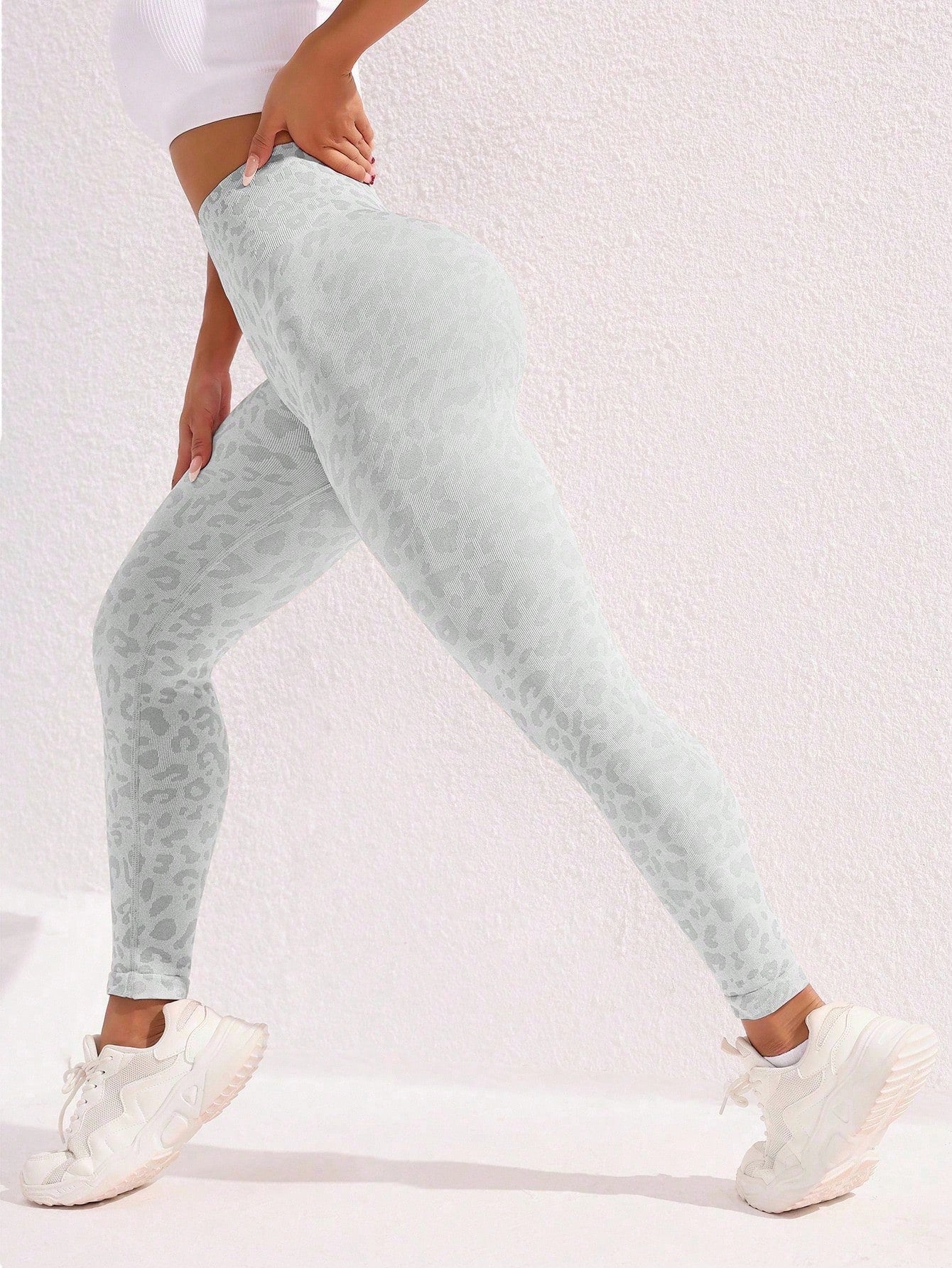 Legging Sem Costura Animal Print Modeladora Fitness