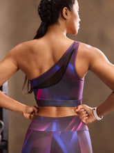 Top One Shoulder Média Sustentação Com Recorte Frontal