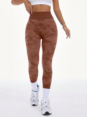 Legging Fitness Cintura Alta Estampada Com Efeito Modelador