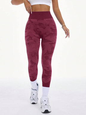 Legging Fitness Cintura Alta Estampada Com Efeito Modelador