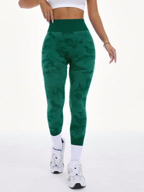 Legging Fitness Cintura Alta Estampada Com Efeito Modelador