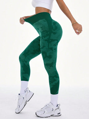 Legging Fitness Cintura Alta Estampada Com Efeito Modelador