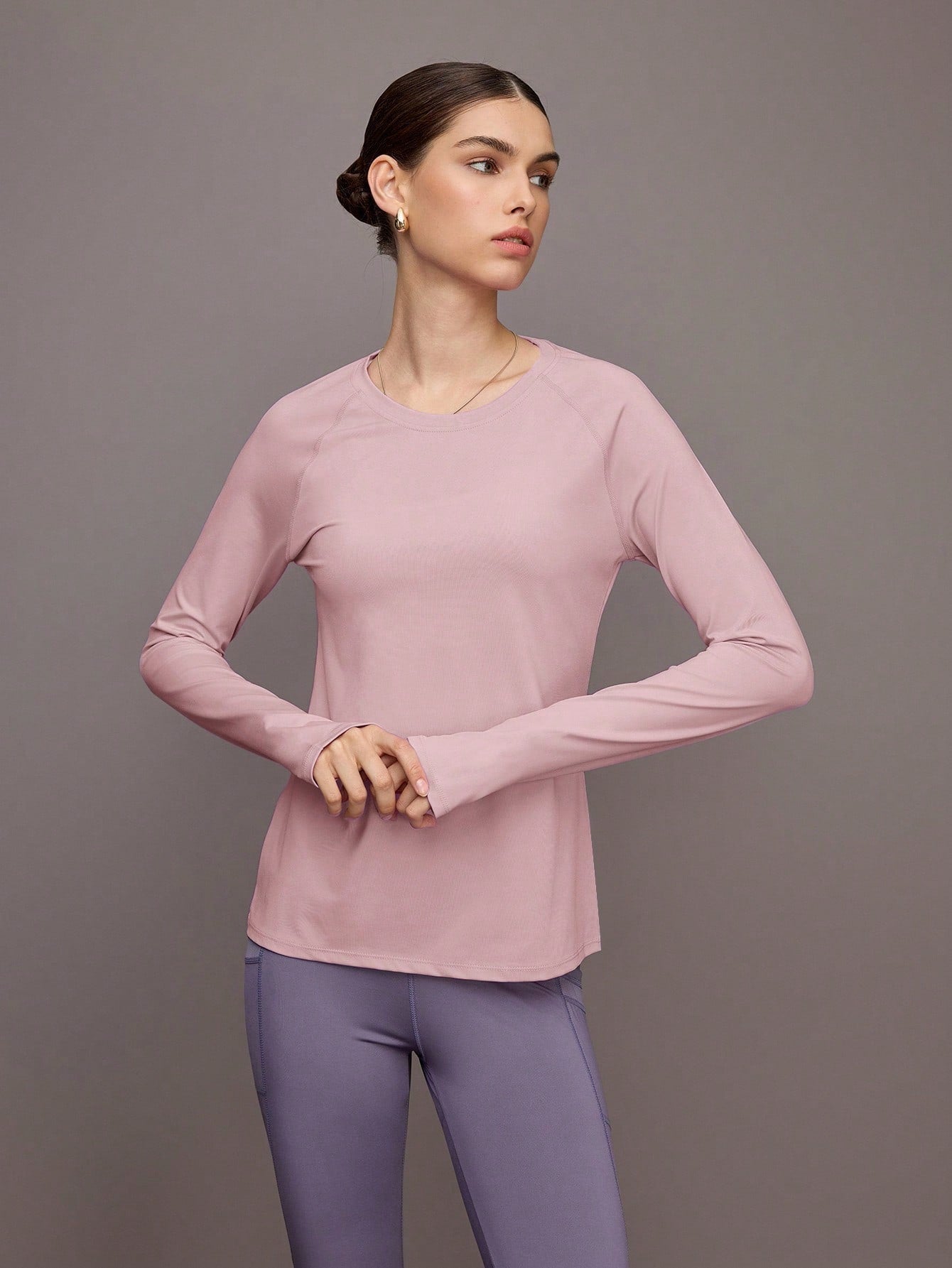 Camisa Manga Longa Solta Com Thumb Hole