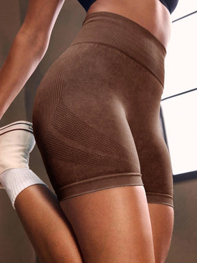 Short Cintura Alta Modelador Com Textura Localizada