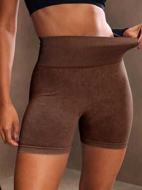 Short Cintura Alta Modelador Com Textura Localizada