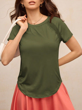 Camisa Fitness Dry Com Recortes Raglan Estilo Treino