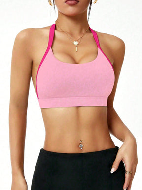 Top Frente Única Média Sustentação Com Alça Halter