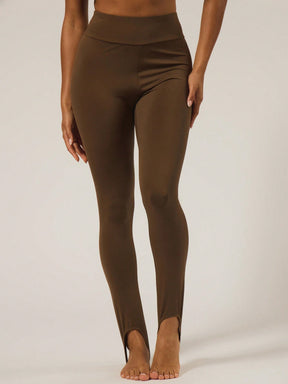 Legging Fitness Cintura Alta Com Recorte Step Hem