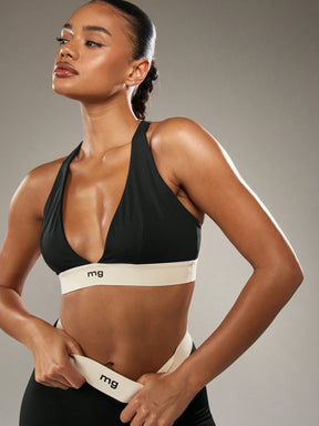 Top Decote Profundo Média Sustentação Com Alça Halter