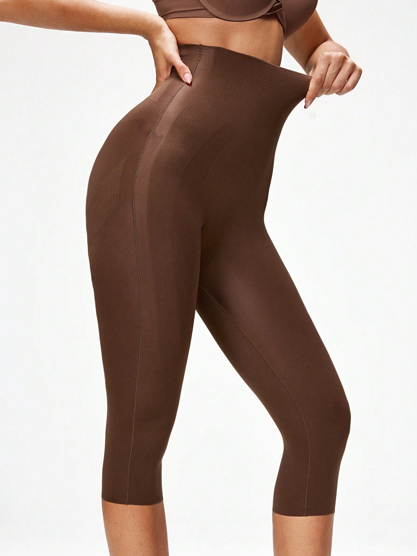 Legging Capri Cintura Alta Compressão Shapewear
