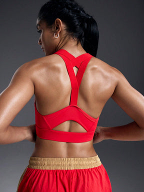 Top Alças Largas Alta Sustentação Com Alças Cruzadas