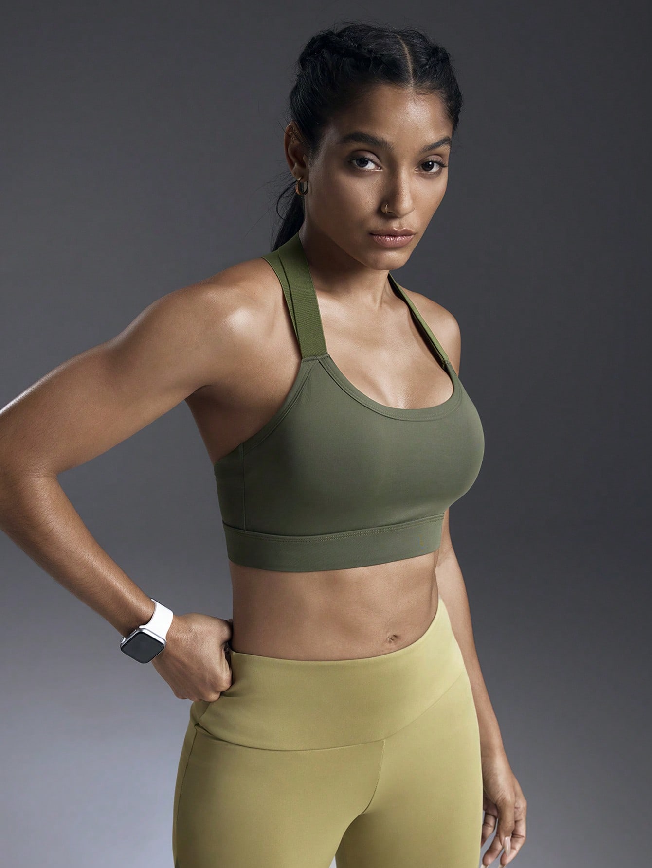 Top Alças Largas Alta Sustentação Com Alças Cruzadas