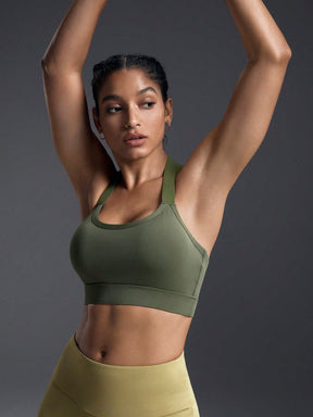 Top Alças Largas Alta Sustentação Com Alças Cruzadas