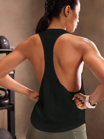 Regata Fitness Nadador Com Decote Profundo Estilo Treino