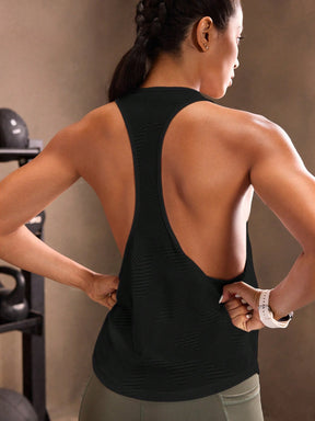 Regata Fitness Nadador Com Decote Profundo Estilo Treino