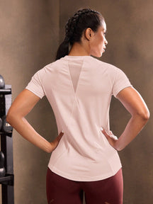 Camisa Fitness Dry Com Detalhe Vazado Traseiro Treino