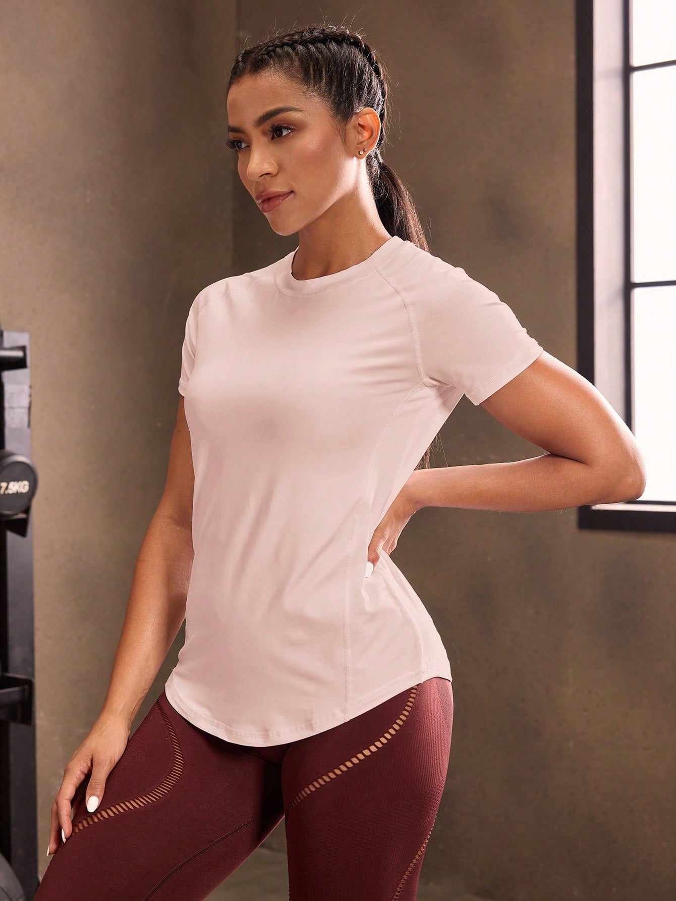 Camisa Fitness Dry Com Detalhe Vazado Traseiro Treino