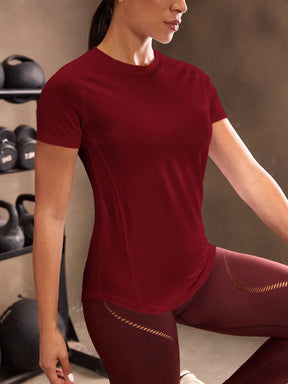 Camisa Fitness Dry Com Detalhe Vazado Traseiro Treino