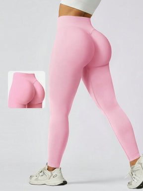 Legging Sem Costura Cintura Alta Efeito Push Modeladora