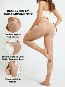 Legging Shapewear Cintura Alta Com Painéis Transparentes