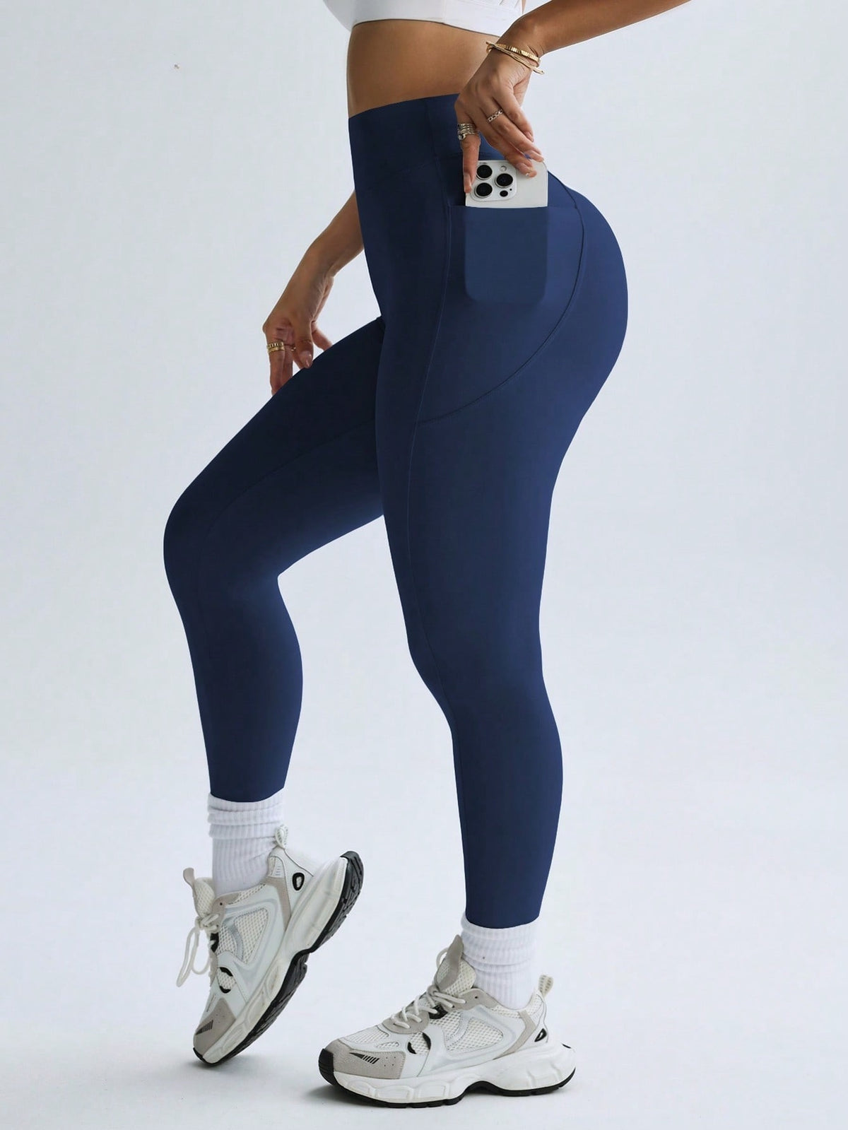 Legging Fitness Cintura Alta Térmica Com Bolso Lateral
