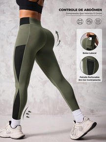 Legging Fitness Cintura Alta Com Bolso Lateral
