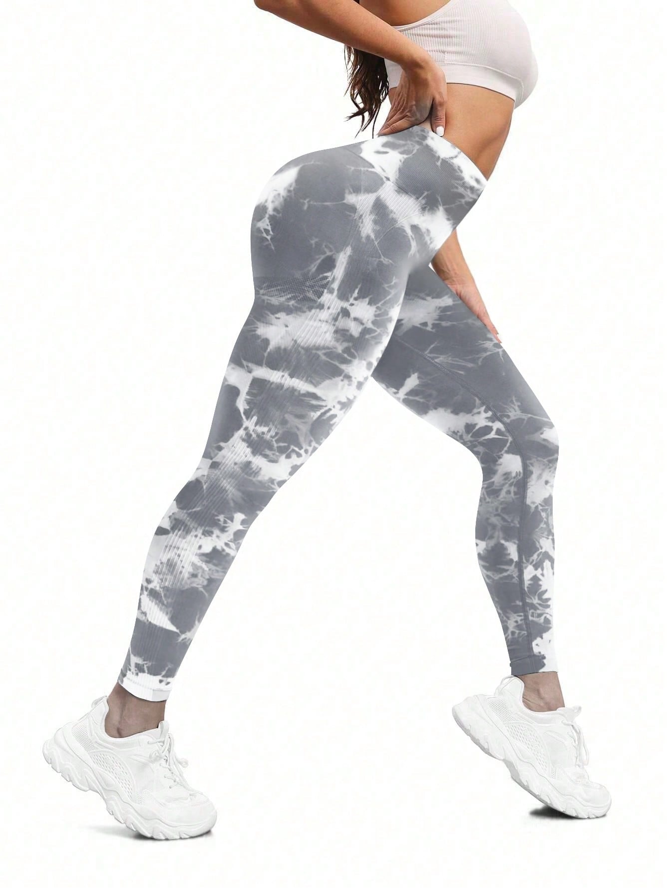Legging Fitness Estampada Cintura Alta Modeladora