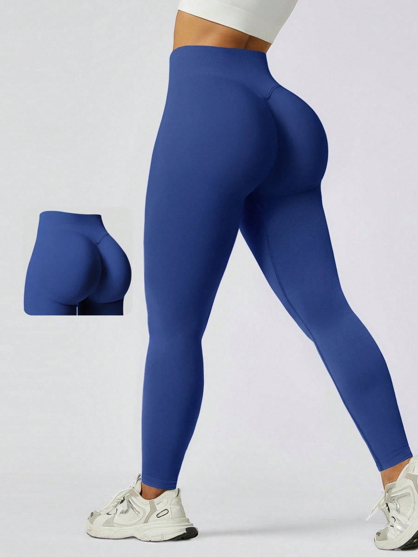 Legging Sem Costura Cintura Alta Efeito Push Modeladora