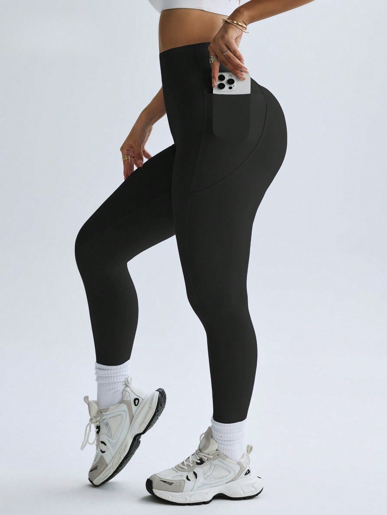 Legging Fitness Cintura Alta Térmica Com Bolso Lateral