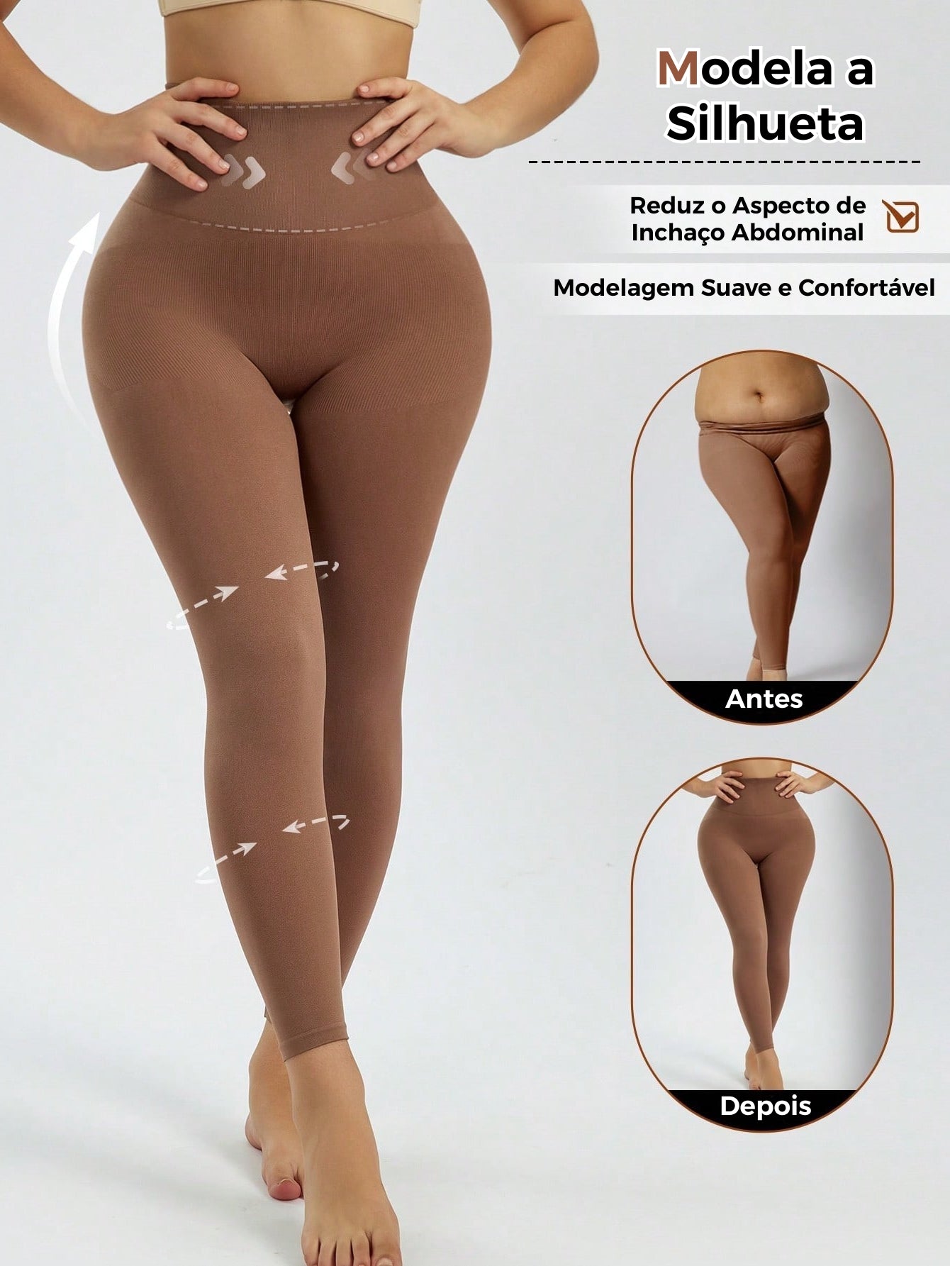 Legging Shapewear Cintura Alta Efeito Butt Lift
