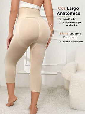 Legging Capri Shapewear Cintura Alta Dupla Camada