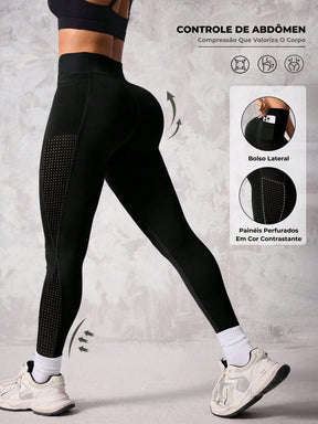 Legging Fitness Cintura Alta Com Bolso Lateral